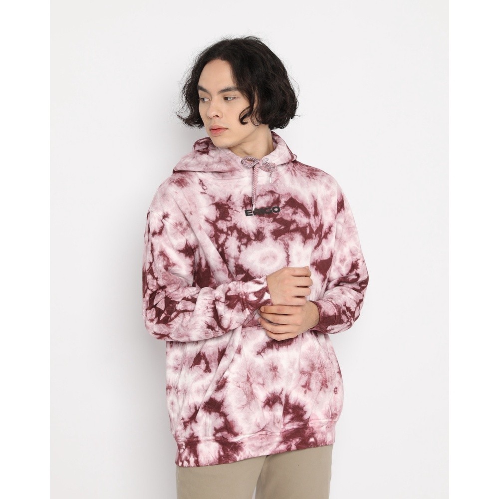 Erigo Hoodie Tie Dye Lutry Burgundy Unisex