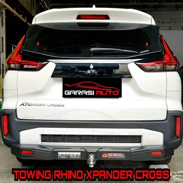 Tanduk Belakang Towing Bar Mobil Xpander / Cross Original Bumper Guard Rhino Bahan Besi Tebal