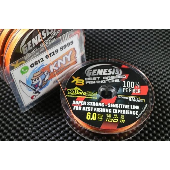 Benang Pancing Duraking Genesis Pe 6 / 40 Kg Senar Mancing Idola