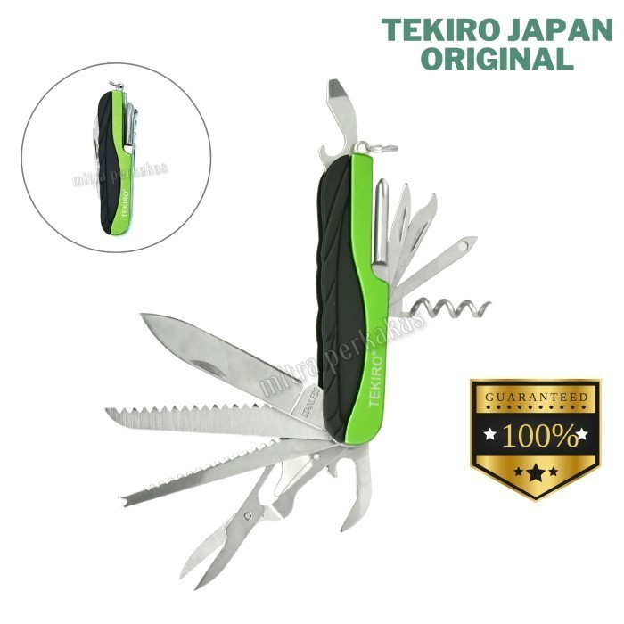 Tekiro Pisau Lipat Multifungsi 15 In 1 - Pisau Lipat Serbaguna 15 In 1
