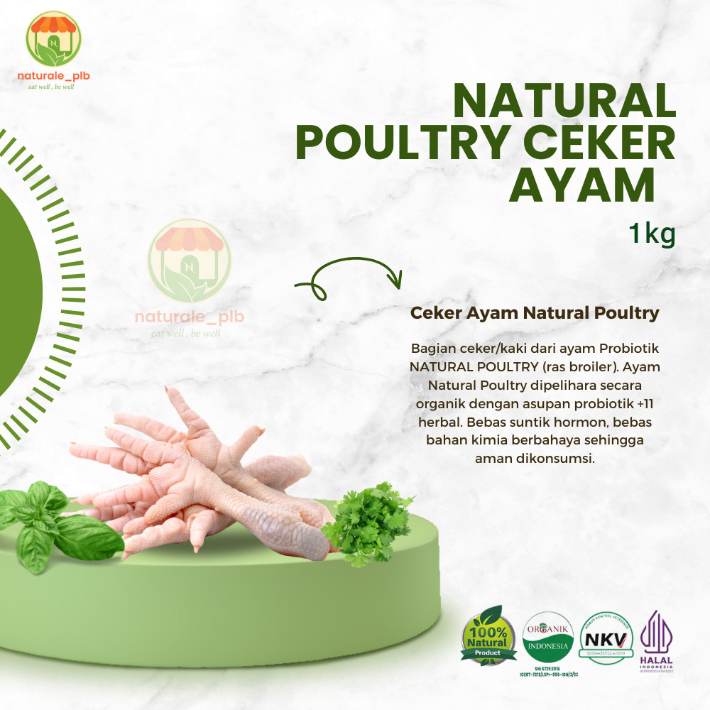 

Naturale | Ceker Ayam Probiotik Natural Poultry 1kg