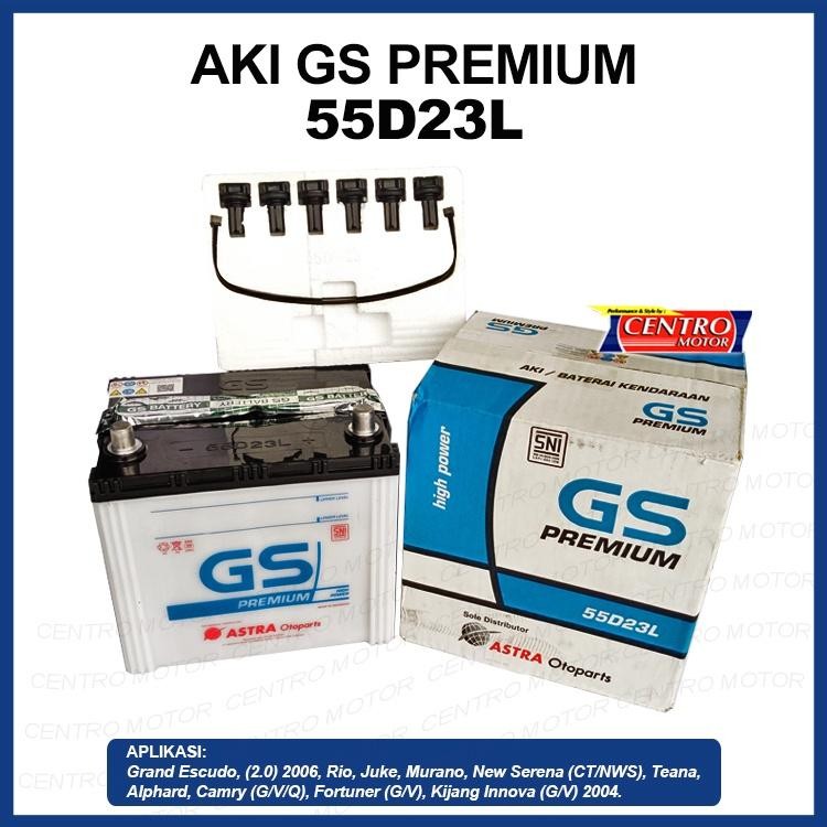 Aki Gs Astra 55D23L Premium Untuk Mobil Innova, Alphard, Vitara