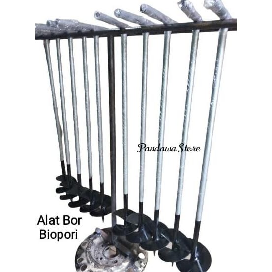 Bor Biopori Spiral / Alat Bor Tanah Manual Multifungsi