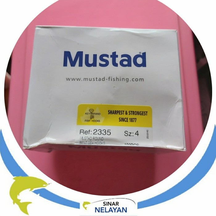 Kail Mata Pancing Mustad 2335 Putih No 4 Murah