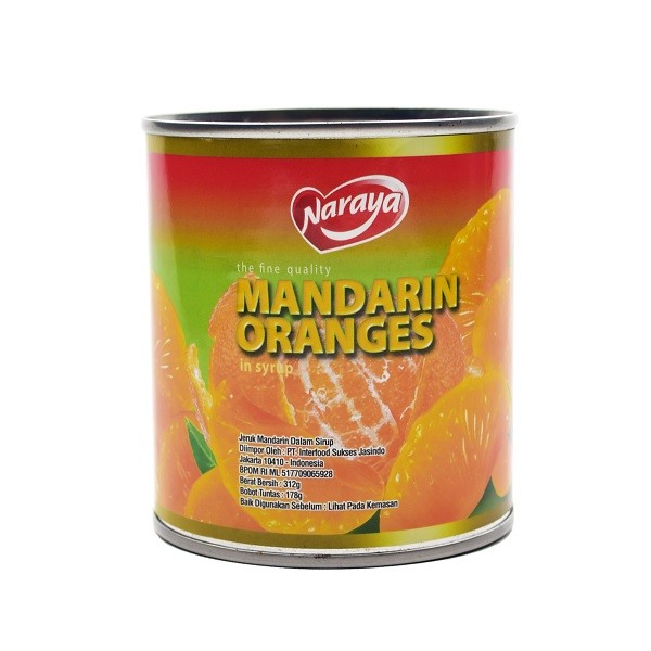 

NARAYA MANDARIN ORANGES 312 GR