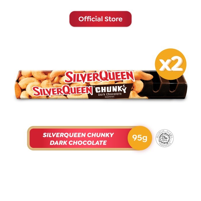 

SilverQueen Chunky Bar Dark 95 g - 2 pcs HOT PROMO