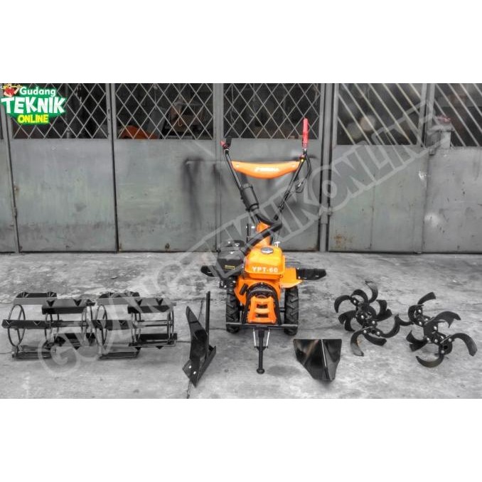 MESIN TRAKTOR MINI CULTIVATOR YASUKA YPT60 MODEL GEARBOX / MESIN BAJAK SAWAH BASAH KERING - TILLER C