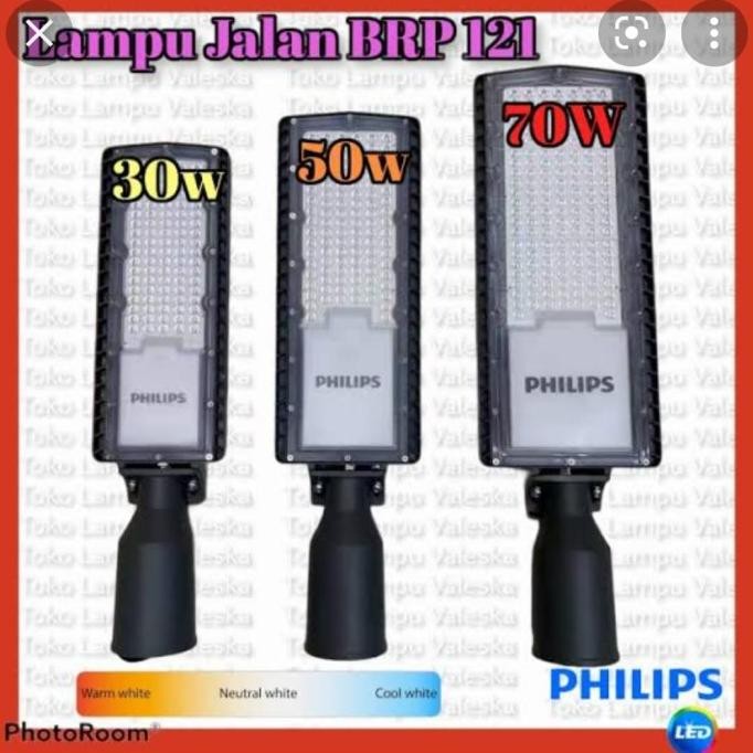 lampu jalan pju philips brp121 brp 121 led65 50w 50 watt