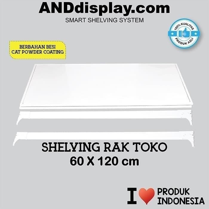 Ambalan Rak Gudang Besi Boltless L. 60 X P.120 Cm Shelving Anddisplay