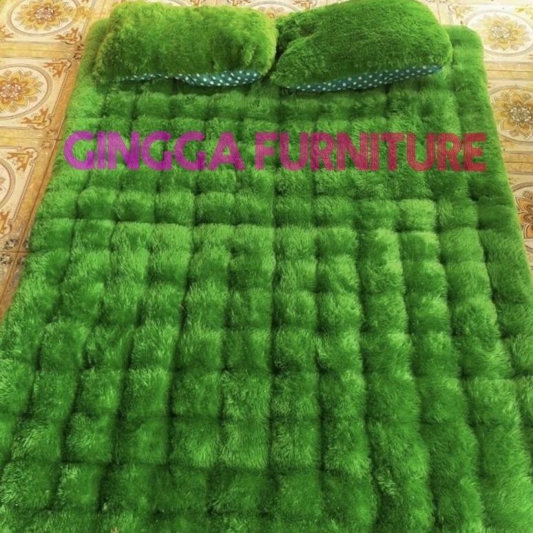 KASUR GENDER POLOSAN /  KASUR LANTAI BULU RASFUl / KASUR KARPET (SURPET)/ SURPET BULU BANTAL 2