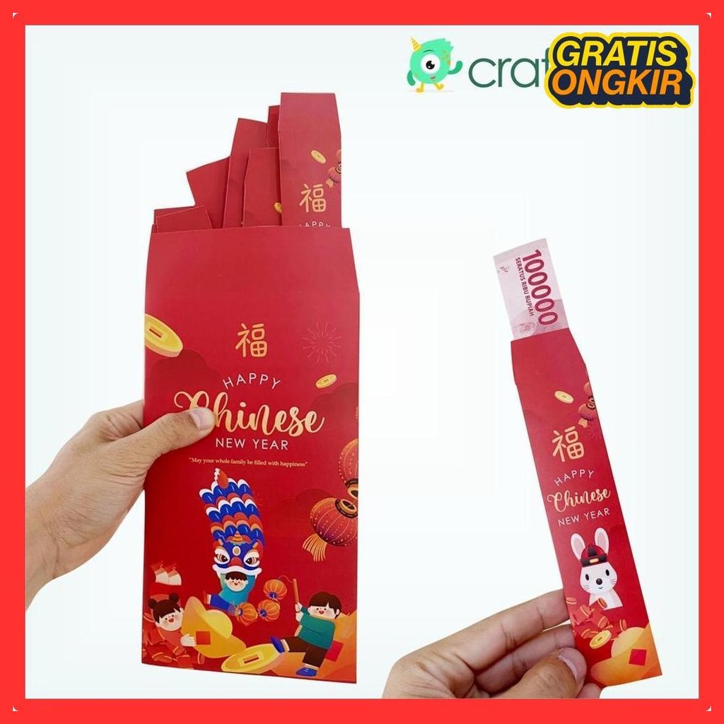 

Angpao Shake Imlek 1 Paket Isi 12 Angpao Shio Hari Ini
