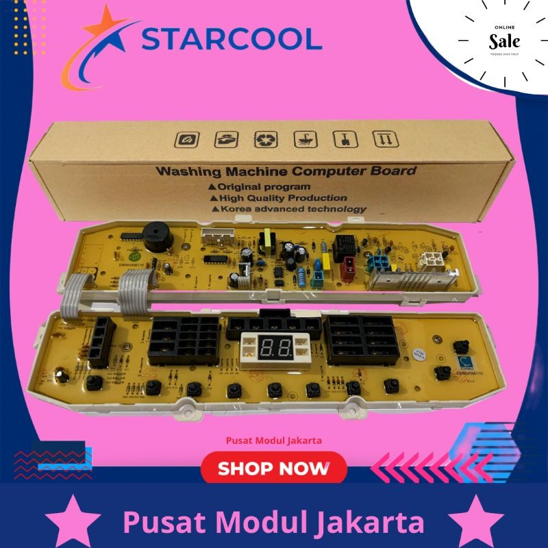 LG TS75VM modul pcb mesin cuci Top Loading