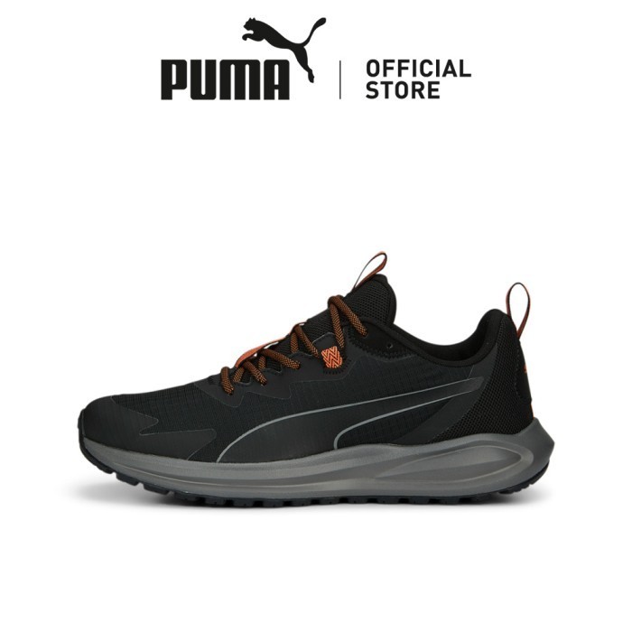 PUMA Sepatu Twitch Runner Trail PUMA Black-Chili Powder