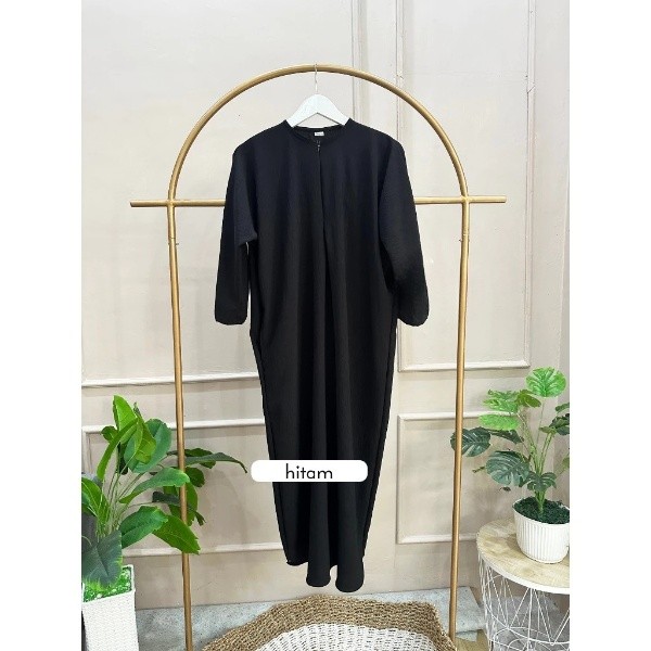 Disc Virginia Gamis Daster Crinkle Airflow Lengan 3/4