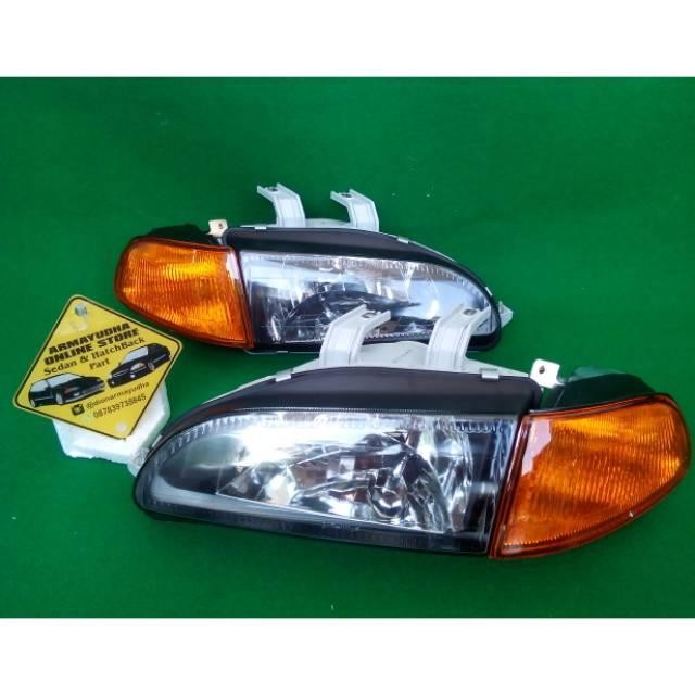 Headlamp Lampu Depan Kristal Blackhousing Honda Civic Genio