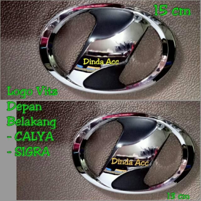 Emblem Logo Vitz Depan Belakang Calya Sigra