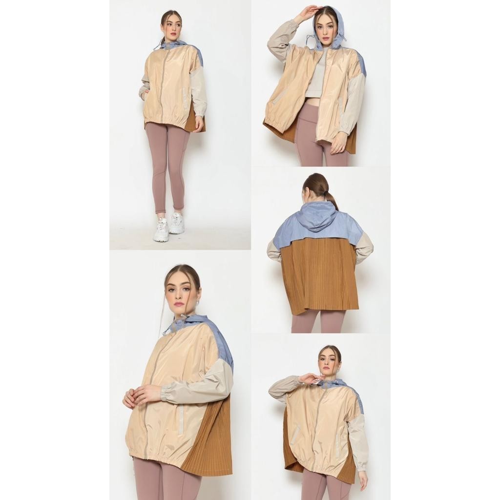 Murah Senya Airy Two Tone Jacket Senya color block jacket senya airy twotone Non COD