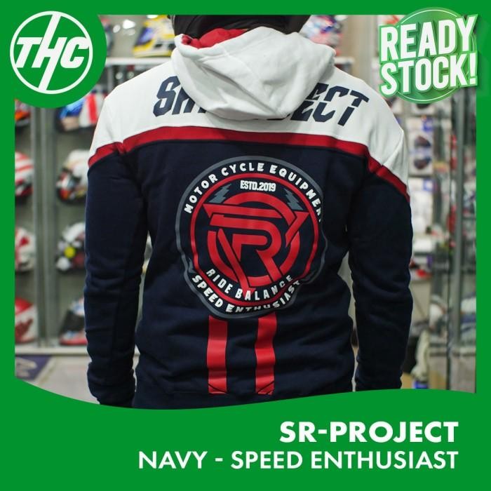 HOODIE SR-PROJECT SPEED ENTHUSIAST NAVY & PINK