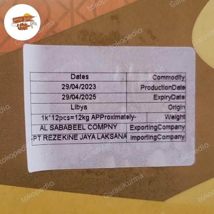 

Baru Kurma Ruthob Libya 1Kg Matang Manis Ternikmat