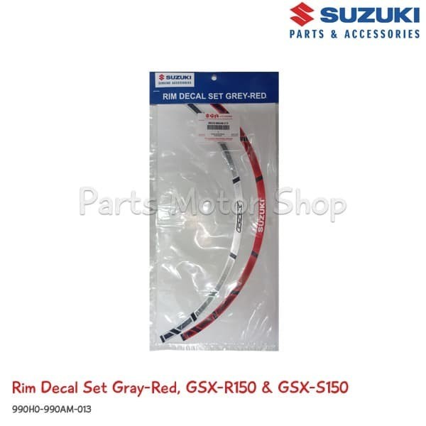 STIKER VELG GREY RED ORIGINAL SUZUKI GSX-R150 & GSX-S150