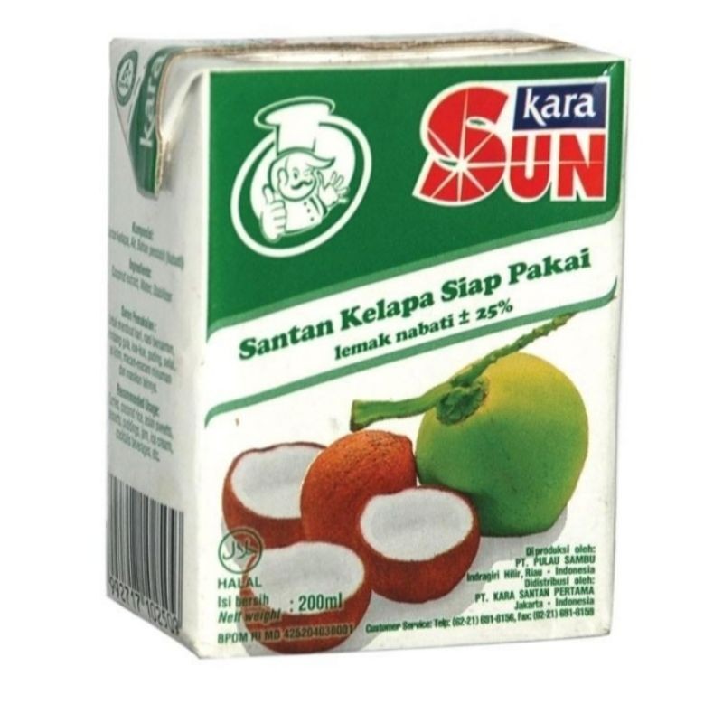 

Kara Sun Santan Kelapa Cair siap Pakai 200 ml