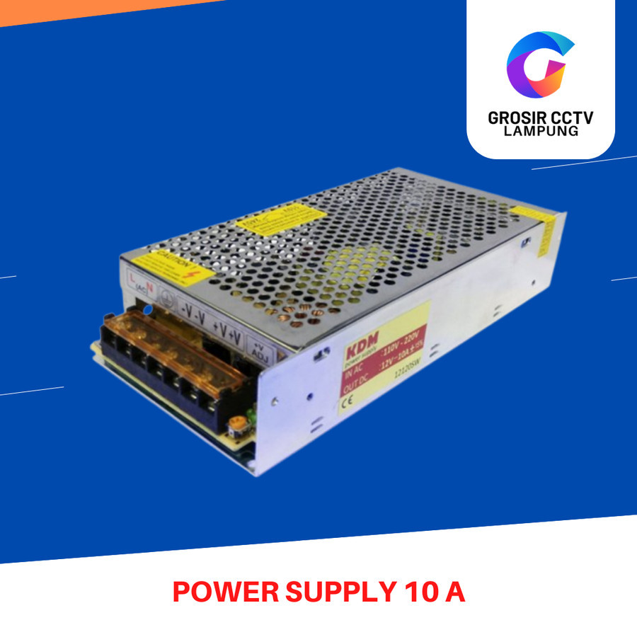 Power Supply CCTV 12V 10A Jaring PSU 12V 8ch