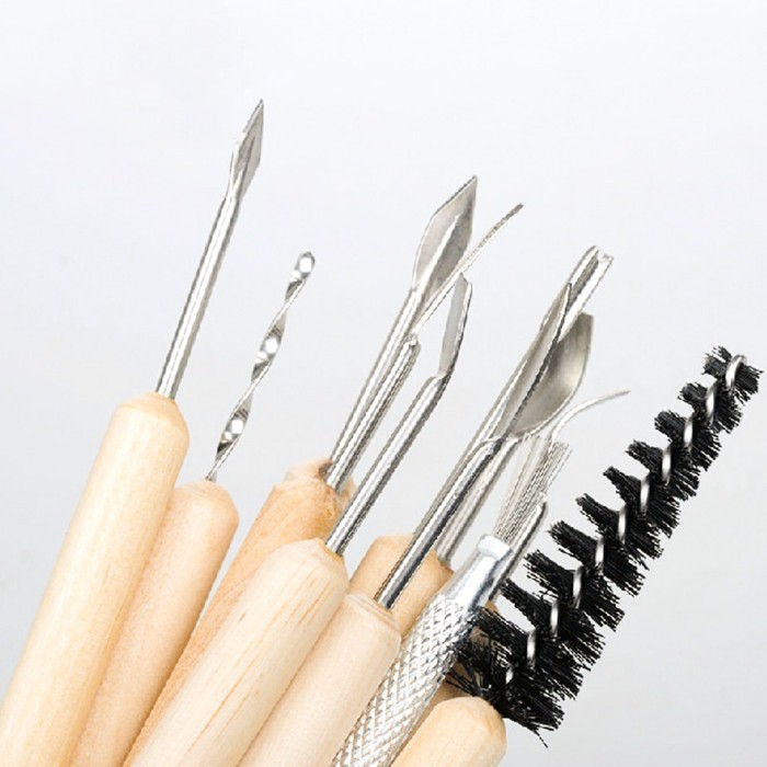 

Cuci Gudang..!! Pottery & Sculpting Art Tools Set Isi 11 / Clean Up Tools Kit