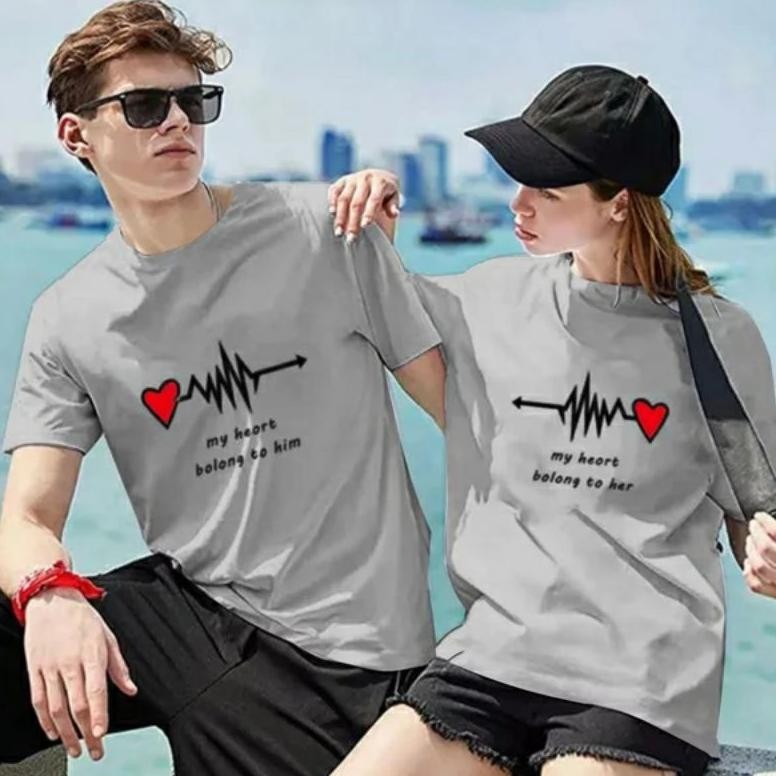 Terlaris Cod Pakaian Couple Kaos // Baju Pasangan Couple // Kaos Couple Terbaru