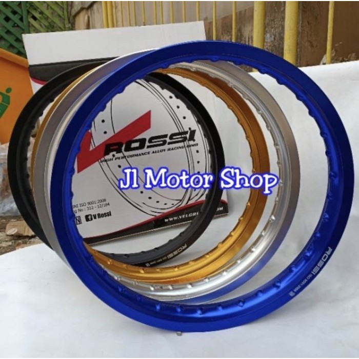 VLEG ROSSI PELEK ROSSI 160 RING 17 WARNA HITAM BIRU GOLD SILVER