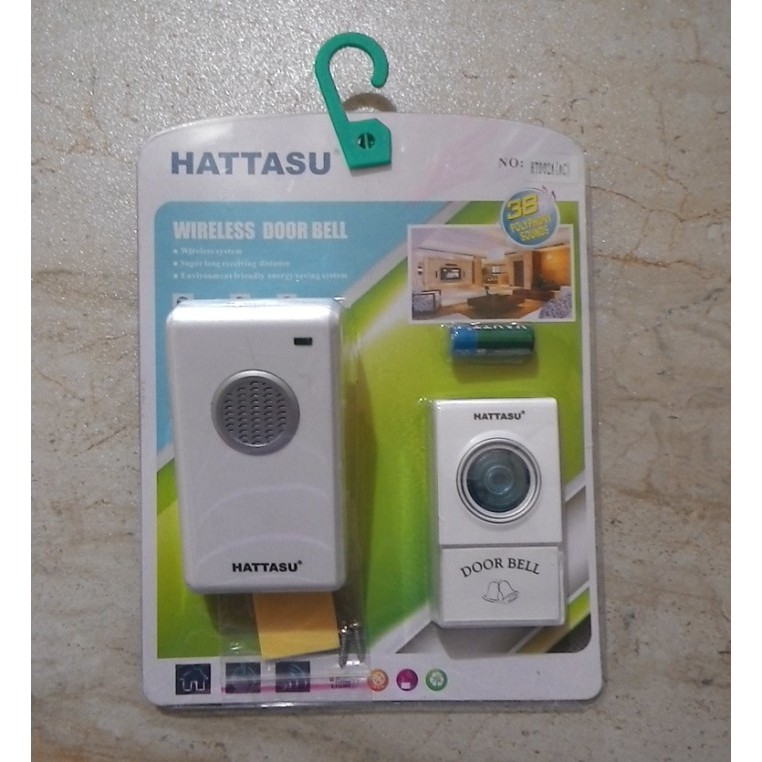 TERLARIS Bel Pintu Hattasu 1 Remote/ Wireless Door Bell