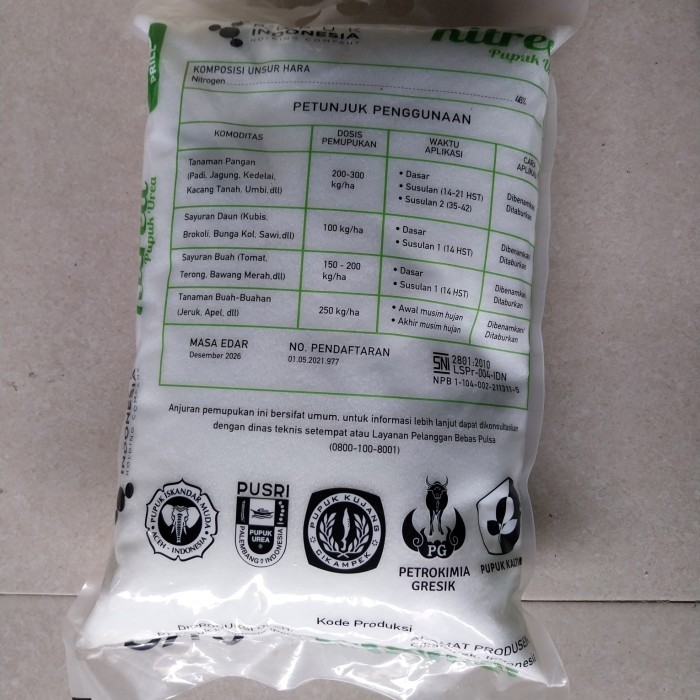 PUPUK UREA 5KG KEMASAN ASLI PUPUK KUJANG