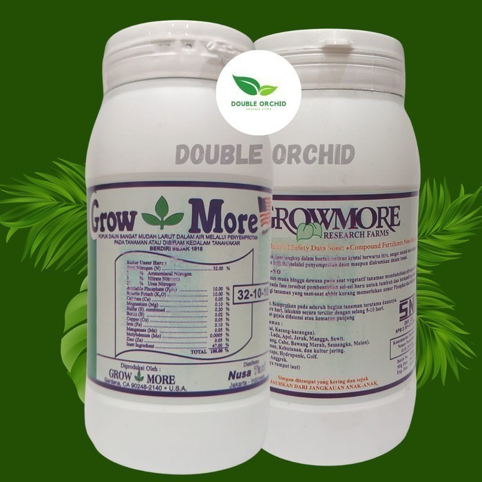 PUPUK NPK GROWMORE DAUN 32 10 10 DAN BUNGA 10 55 10 PUPUK GROWTH MORE