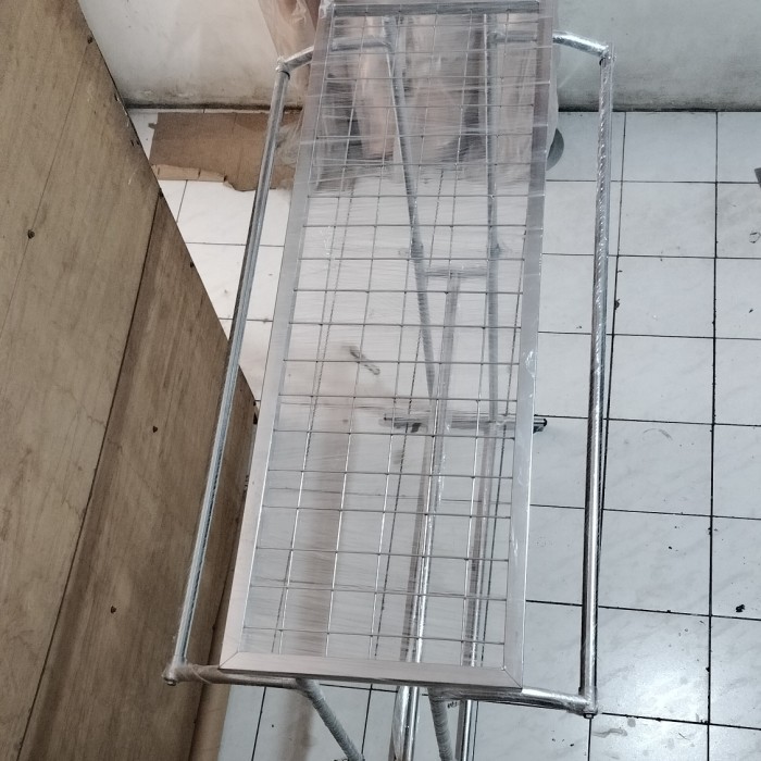 GANTUNGAN GAWANG BAJU 2 SISI 120CM PLUS RAM