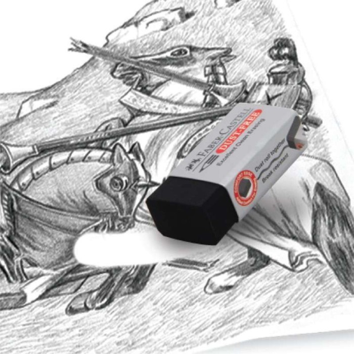 

Faber Castell Eraser Dust Free Penghapus Faber Hitam Medium [24Pcs]