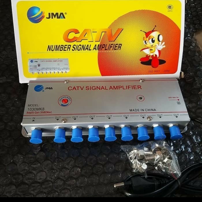 HOT SALE JMA catv signal amplifier booster 8 way 30dbi