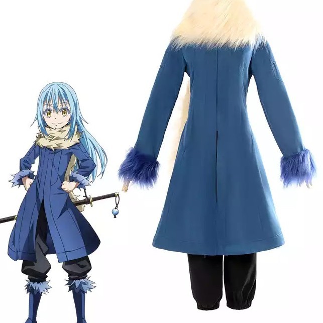 Murah Rimuru tempest slime cosplay fullset wig boots mask tensura Non COD