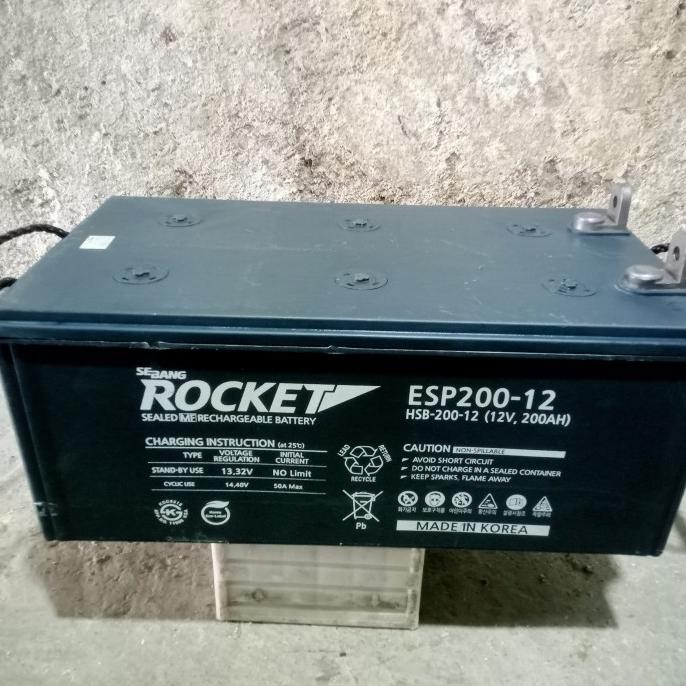 Battery Vrla Rocket Esp200-12 (12V-200Ah)