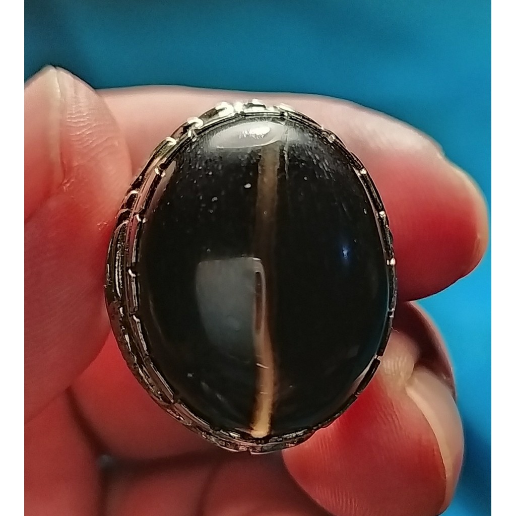 Natural Galih Kelor Super Motif Kendit Big Size Glass Tembus Senter Plong Kolektor Item