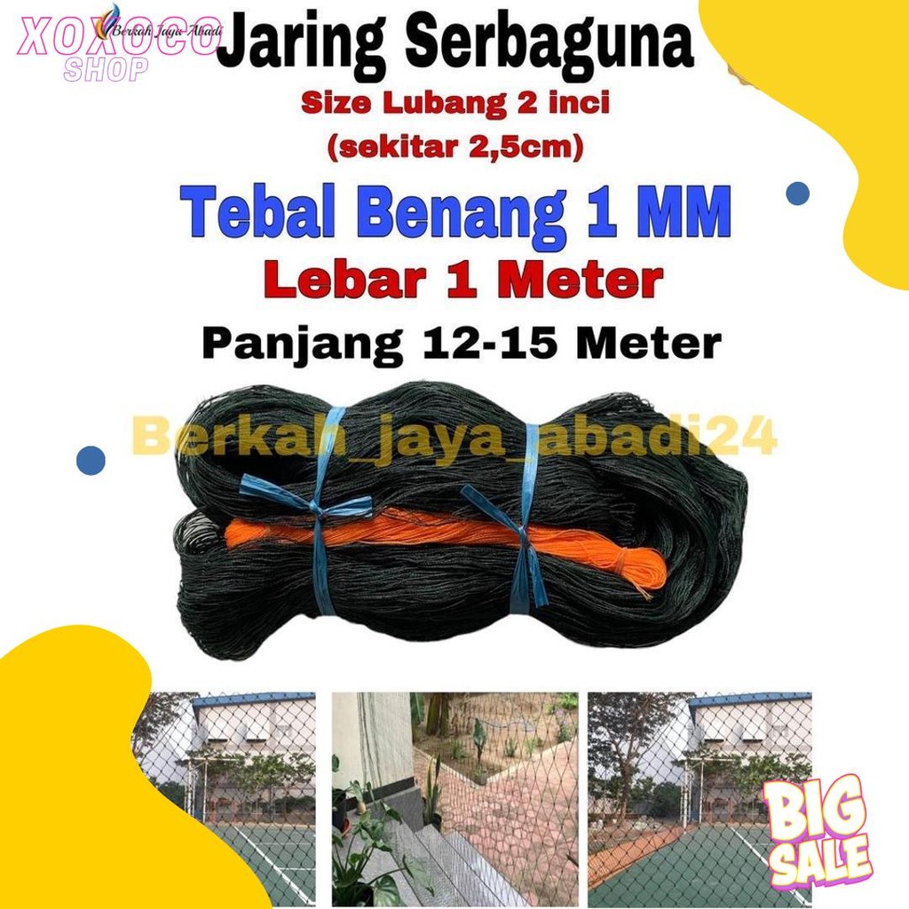 Jaring Ayam Lubang 2 Cm Lebar 1 Meter Benang Tebal / Jaring Pagar Ayam / Jaring Kandang Ayam