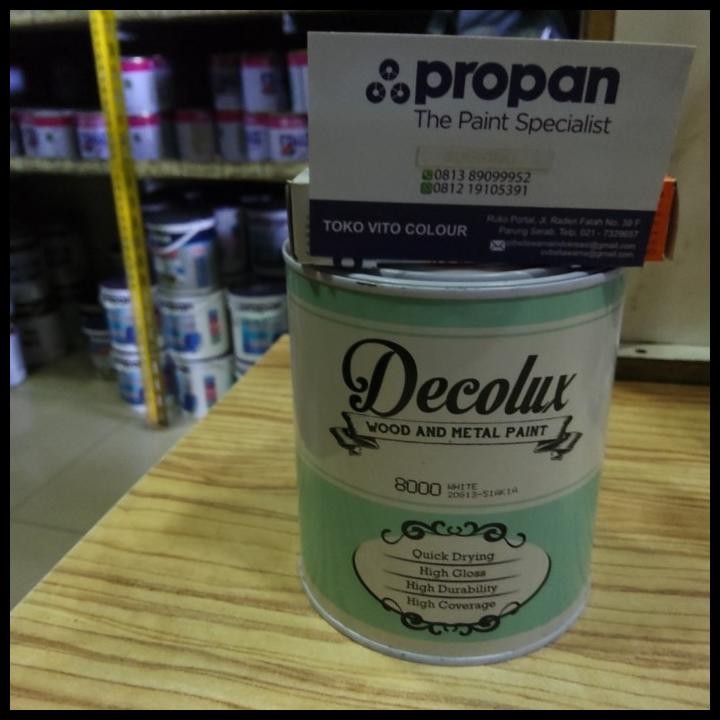

HOT DEAL CAT MINYAK DECOLUX 8000 WHITE !!