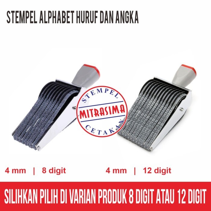 

Stempel serbaguna Alphabet ( Angka dan huruf ) sistem diputar