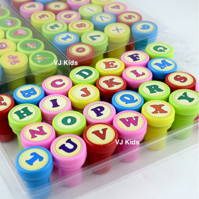 

Stempel huruf abc besar, stamp anak murah meriah, stamp utk belajar