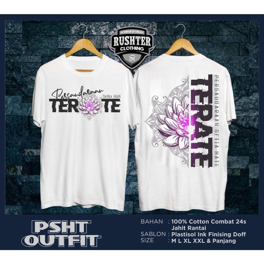Promo Kaos Psht Kaos Terate Pink Terate Putih Simpel Elegan