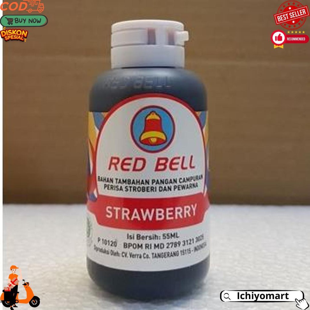 

Pewarna Dan Perisa Red Bell Rasa Strawberry 55Ml Bj Sale