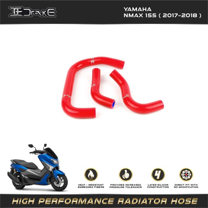 Selang Radiator Drake Yamaha Aerox/Nmax 155 Radiator Hose