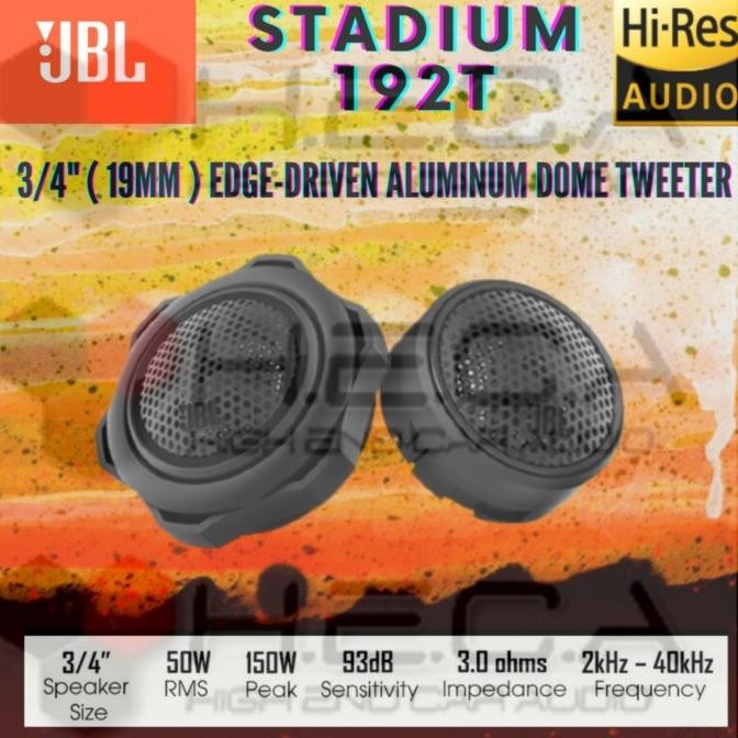 TWEETER JBL STADIUM 192T BY HARMAN AUDIO SPEAKER DASHBOARD KECIL MOBIL ORIGINAL DAN TERPERCAYA