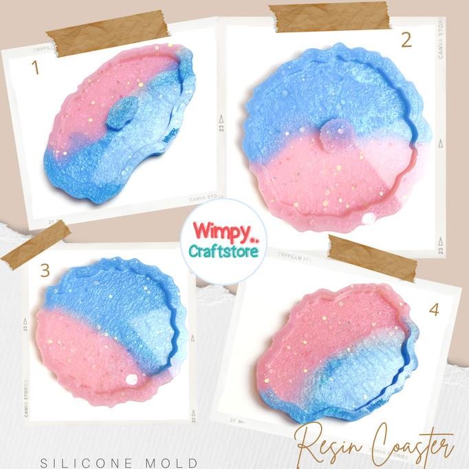 Cetakan Resin Coaster Cetakan Resin Art Tatakan Gelas