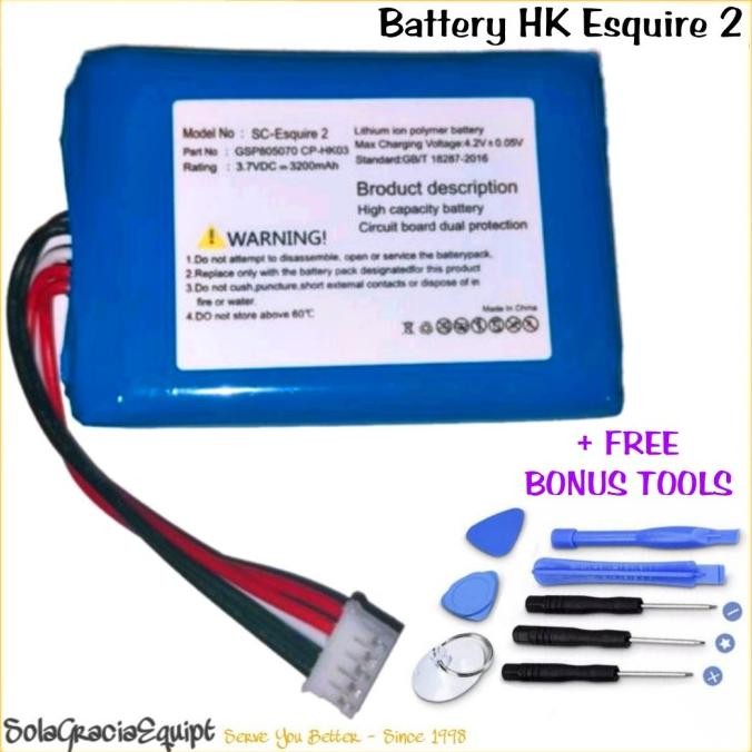 BATRE / BATTERY HK HARMAN KARDON ESQUIRE 2 - CP-HK03 - 3.7VDC 2.800MAH ORIGINAL DAN TERPERCAYA