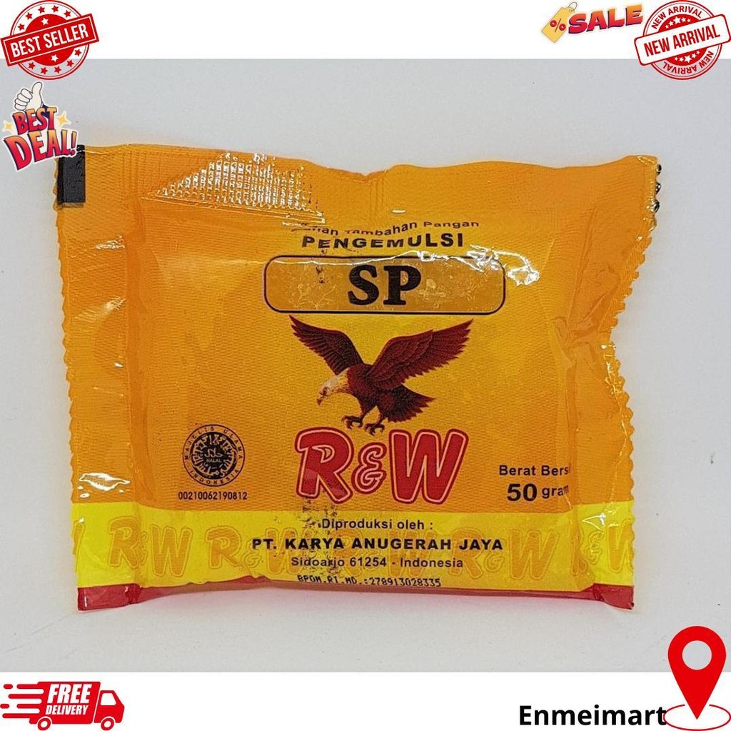 

Emulsifier Kue/Pengemulsi Kue/ Sp 50 Gr R&W Rajawali Bj Promo Puncak