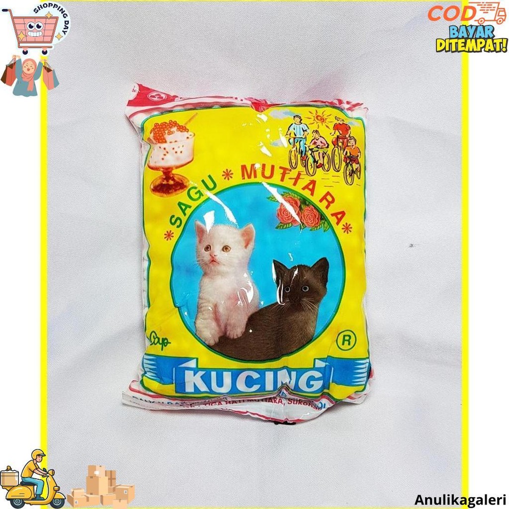 

Sagu Mutiara Cap Kucing 100 Gr - Sagu Mutiara Bj Cod